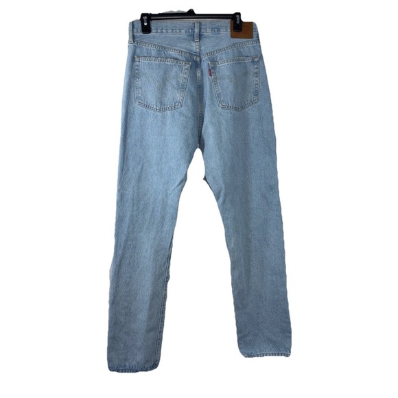 Levi’s 501 Jeans Mens 30x32 Straight Big E Button Fly Light Wash Premium Classic - Picture 4 of 14